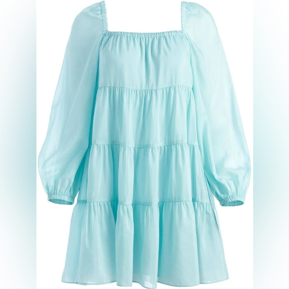 Alice + Olivia |  Rowen Tiered Tunic Minidress - Picture 3 of 6